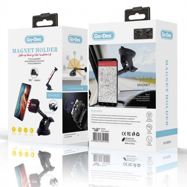 Go Des GD-HD638 Magnetik Araç Telefon Tutucu Go Des GD-HD638 Magnetik Araç Telefon Tutucu
