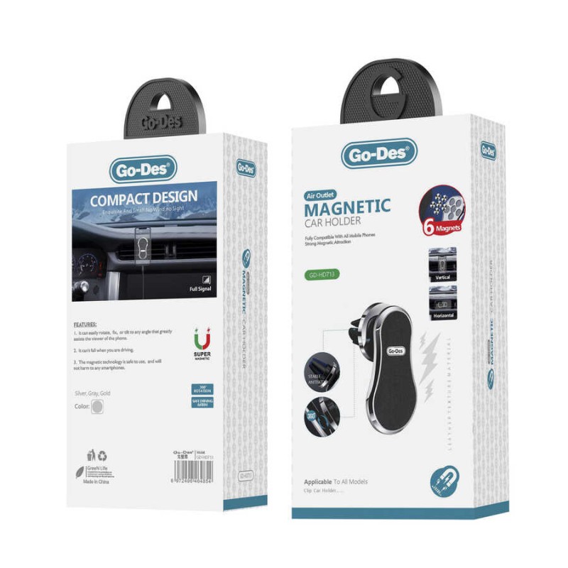 Bal-z ​Go Des GD-HD713 Magnetik Araç Telefon Tutucu