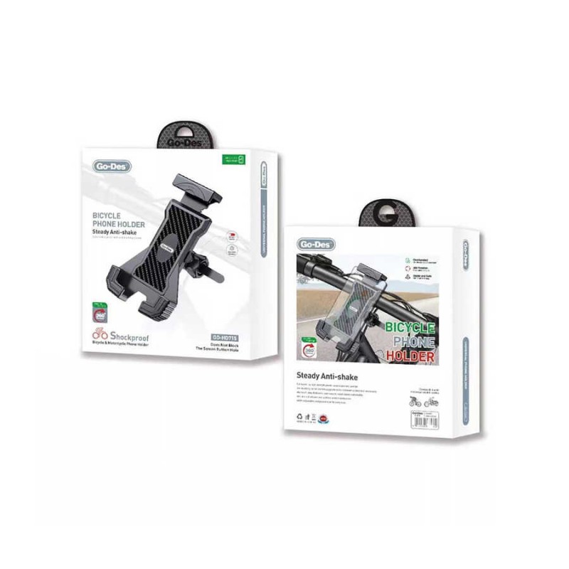 Bal-z Go Des GD-HD715 Sarsıntı Önleyici 360 Derece Ayarlanabilir Bisiklet ve Motosiklet Telefon Tutucu