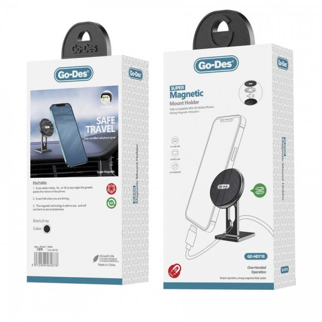 ​Go Des GD-HD718 Magnetik Araç Telefon Tutucu