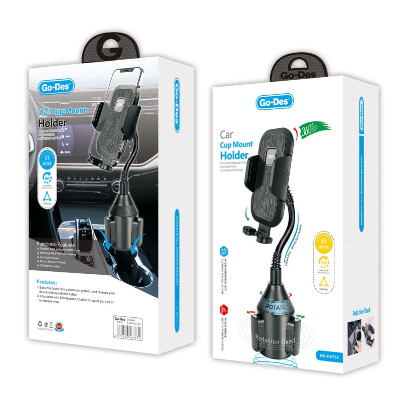 Bal-z Go Des GD-HD766 Araç İçi Telefon Tutucu Bardaklık Dizaynı