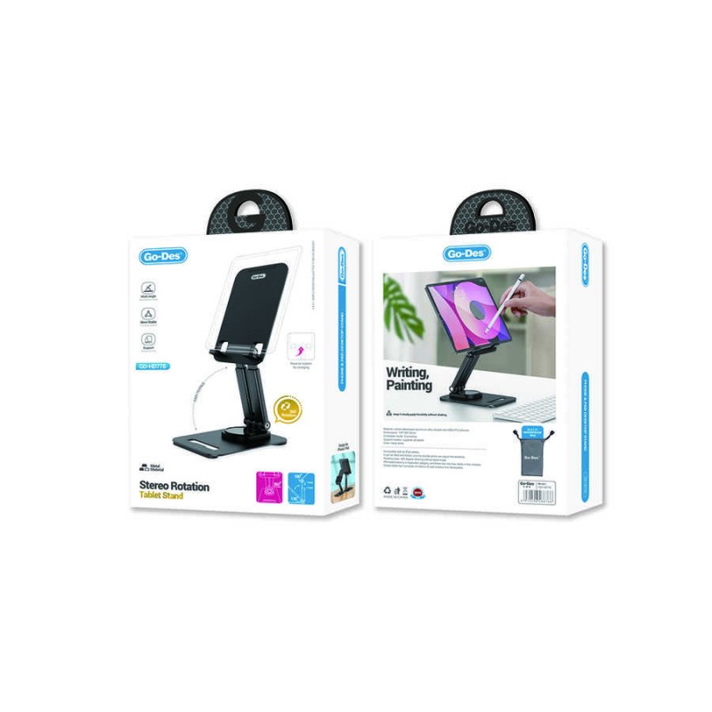Bal-z Go Des GD-HD778 Uzayabilen 360 Döner Başlıklı Metal Tablet Standı