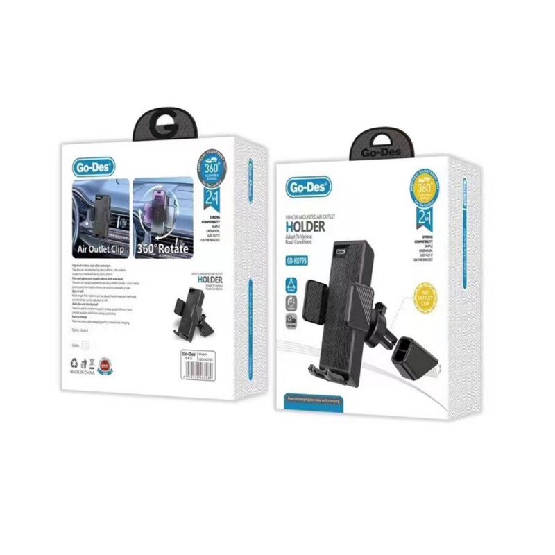 Bal-z Go Des GD-HD795 Havalandırma Tasarım Araç Telefon Tutucu