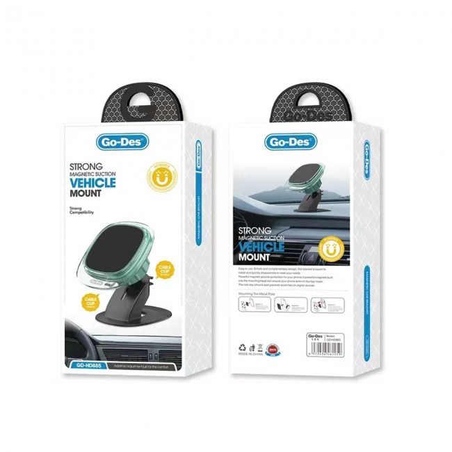 Go Des GD-HD885 Magnetik Standlı Kablo Düzenleyicili Düz Zemin Araç Telefon Tutacağı Go Des GD-HD885 Magnetik Standlı Kablo Düzenleyicili Düz Zemin Araç Telefon Tutacağı