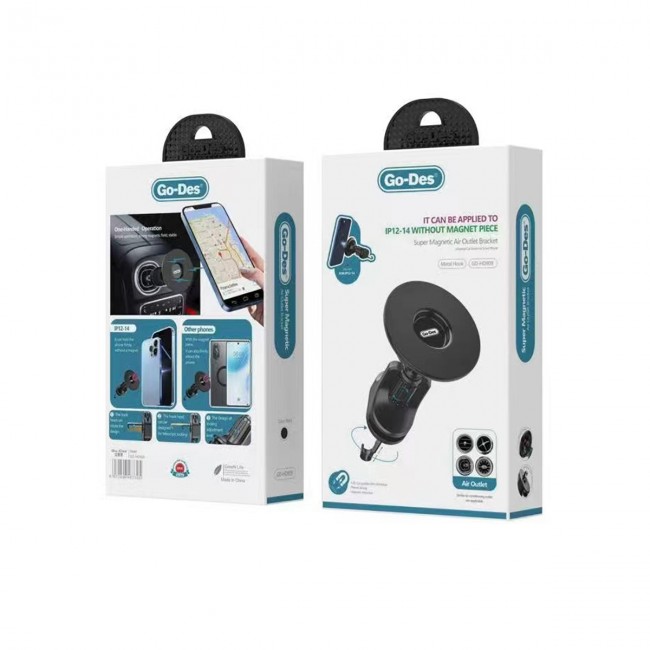 Go Des GD-HD909 Süper Magnetik 360 Derece Oynar Başlıklı Telefon Tutucu Havalandırma Tasarım Go Des GD-HD909 Süper Magnetik 360 Derece Oynar Başlıklı Telefon Tutucu Havalandırma Tasarım