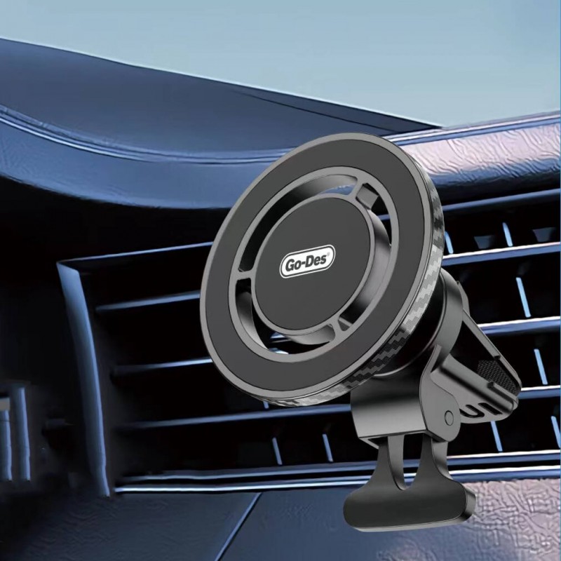 Bal-z Go Des GD-HD911 M-safe Magnetik Özellikli 360° Dönebilen Havalandırma ve Düz Zemin Telefon Tutucu