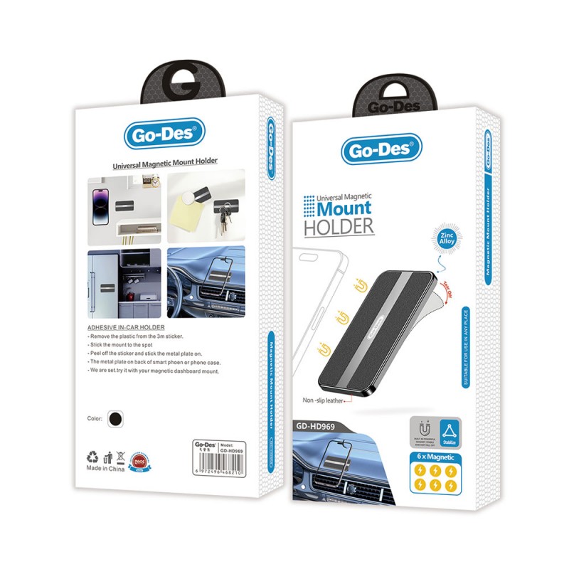 Bal-z Go Des GD-HD969 Magnetik Düz Zemin Araç Telefon Tutacağı