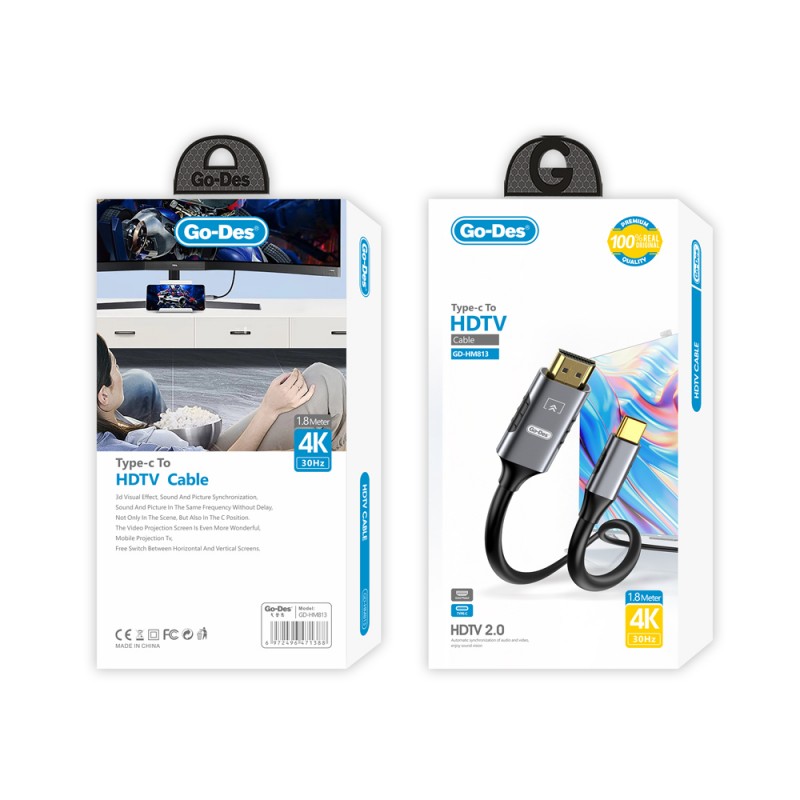 Bal-z Go Des GD-HM813 Type-C to HDTV Kablo 1.8M