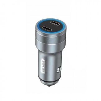 Go Des GD-QC2019 Çift PD Çıkışlı Metal Araç Şarj Başlığı Led Işıklı 40W Go Des GD-QC2019 Çift PD Çıkışlı Metal Araç Şarj Başlığı Led Işıklı 40W