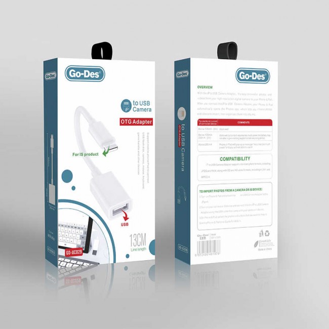 Go Des GD-UC029 Lightning To Usb Camera Adaptör Go Des GD-UC029 Lightning To Usb Camera Adaptör