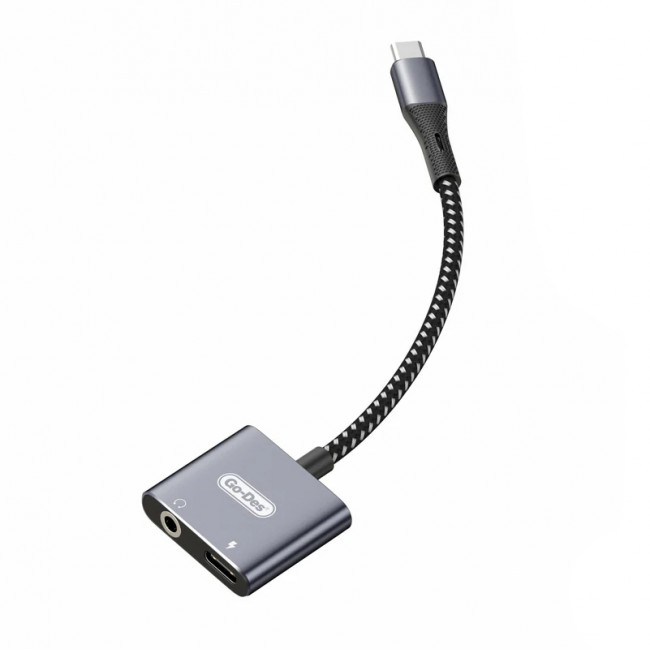 Go Des GD-UC160 2in1 Type-C To 3.5mm Aux Çevirici Ses Adaptörü Go Des GD-UC160 2in1 Type-C To 3.5mm Aux Çevirici Ses Adaptörü
