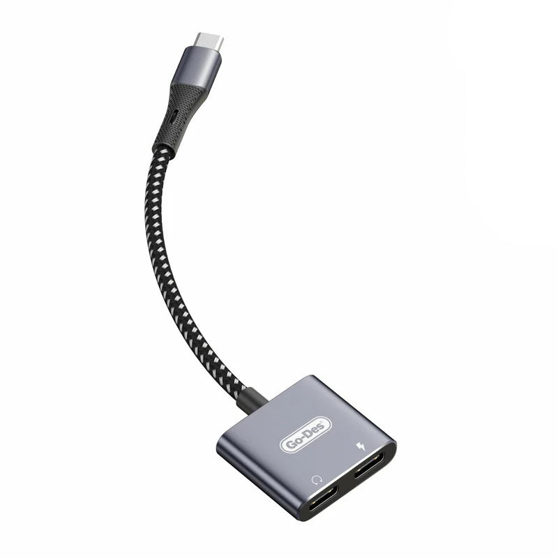 Bal-z Go Des GD-UC161 2in1 Type-C To 3.5mm Hi-Fi Aux Çevirici Ses Adaptörü