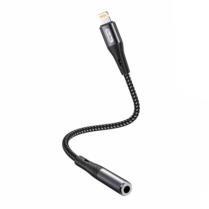 Bal-z Go Des GD-UC166 Lightning to 3.5mm Aux Çevirici Örgülü Ses Adaptörü