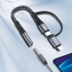 Bal-z Go-Des GD-UC173 3.5mm Jack Girişli Type-C ve Lightning 2in1 Ses Kablosu