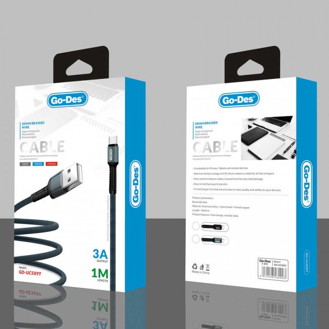 Go Des GD-UC509 Type-C Usb Kablo Go Des GD-UC509 Type-C Usb Kablo
