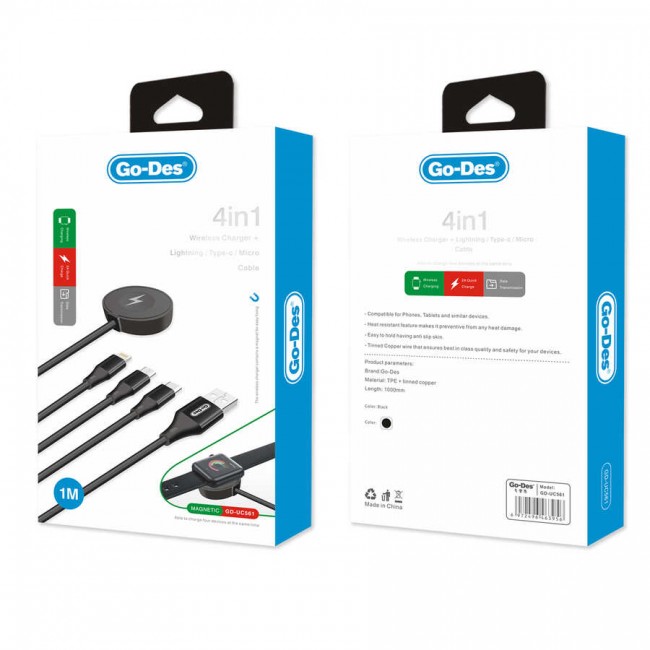 Go Des GD-UC561 4 in 1 Usb Kablo Go Des GD-UC561 4 in 1 Usb Kablo