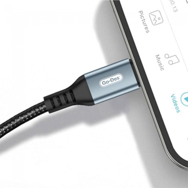Go Des GD-UC593 Biyonik Terminal Tasarım PD65W Type-C to Type-C & USB-A to Type-C Kablo Go Des GD-UC593 Biyonik Terminal Tasarım PD65W Type-C to Type-C & USB-A to Type-C Kablo