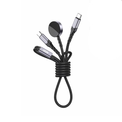 Bal-z Go Des GD-UC612 2in1 iOS Watch Uyumlu Wireless Type-C PD Hızlı Şarj Kablosu 60W 1.2M