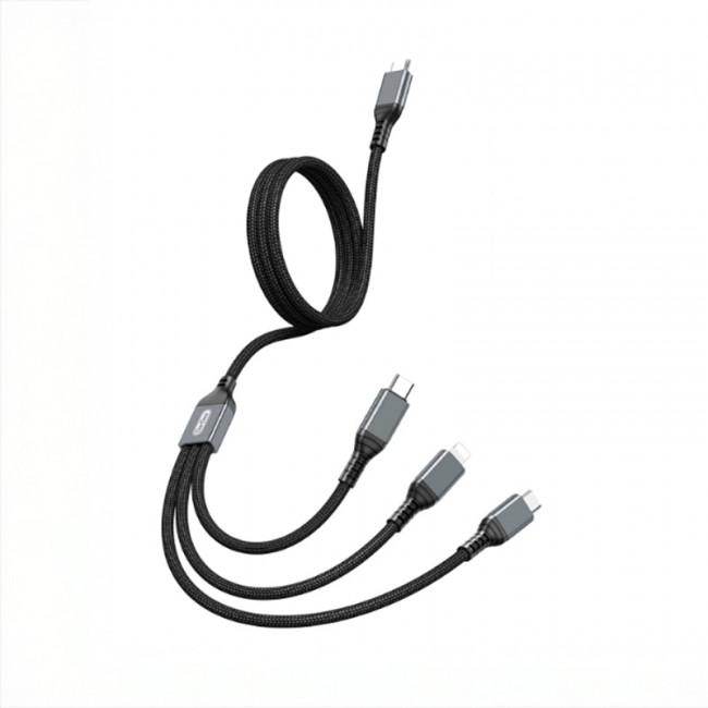 Go Des GD-UC617 3in1 Type-C to Lightning – Type-C – Micro USB Ultra Hızlı PD Şarj Kablosu 100W 1.2M Go Des GD-UC617 3in1 Type-C to Lightning – Type-C – Micro USB Ultra Hızlı PD Şarj Kablosu 100W 1.2M