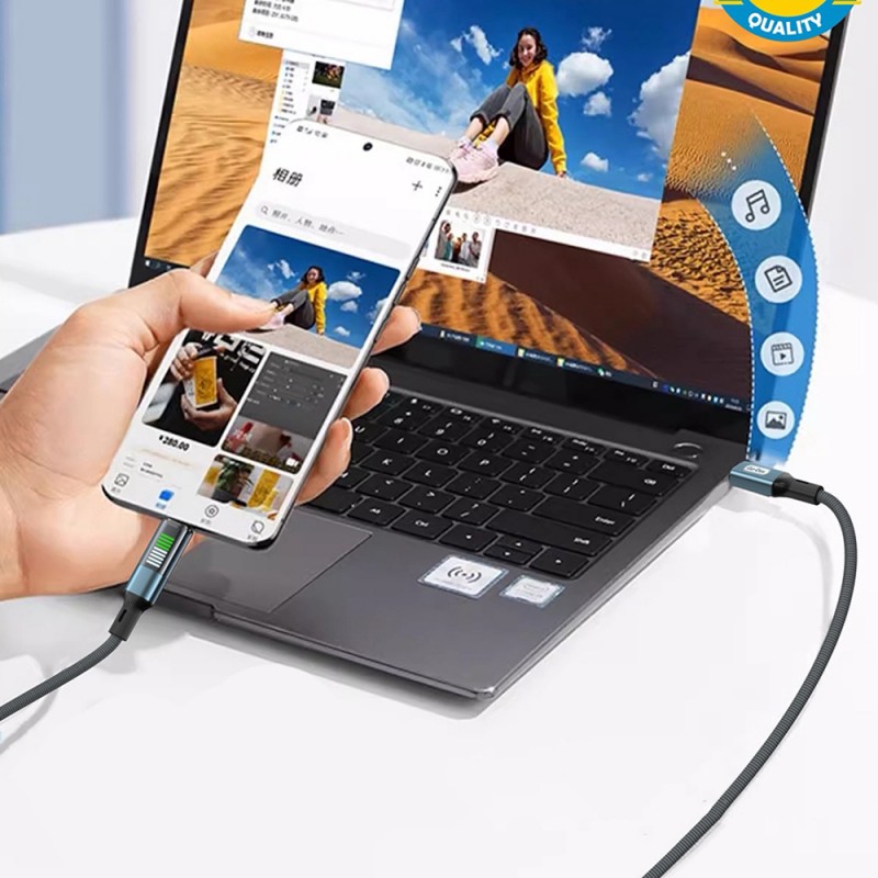 Bal-z Go Des GD-UC681C-C Type-C to Type-C PD Hızlı Şarj Kablosu 60W 1.2M