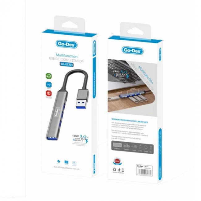 Go Des GD-UC701 4 in 1 Çoklu USB İstasyonu Go Des GD-UC701 4 in 1 Çoklu USB İstasyonu