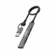 Go Des GD-UC707 USB3.0 + USB2.0 + SD/TF Bağlantılı Type-C USB-A 5in2 Hub Go Des GD-UC707 USB3.0 + USB2.0 + SD/TF Bağlantılı Type-C USB-A 5in2 Hub