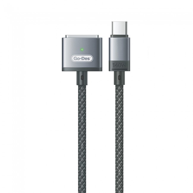 Go-Des GD-UC807 Type-C - MagSafe 3 Macbook Şarj Kablosu 140W 2 Metre Go-Des GD-UC807 Type-C - MagSafe 3 Macbook Şarj Kablosu 140W 2 Metre