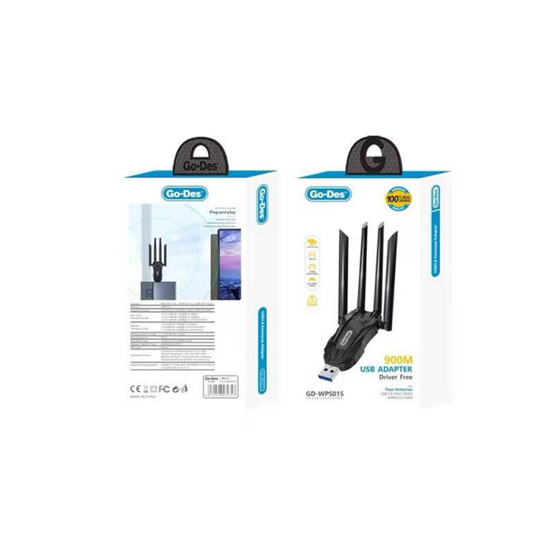 Bal-z Go-Des GD-WPS015 Wi-Fi USB Adaptörü 900Mbps