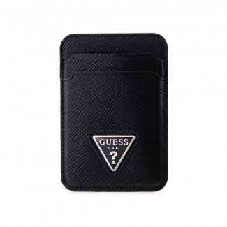 Guess Orjinal Lisanslı 2 Hazneli Üçgen Logolu Deri Magnetik Kartlık Guess Orjinal Lisanslı 2 Hazneli Üçgen Logolu Deri Magnetik Kartlık