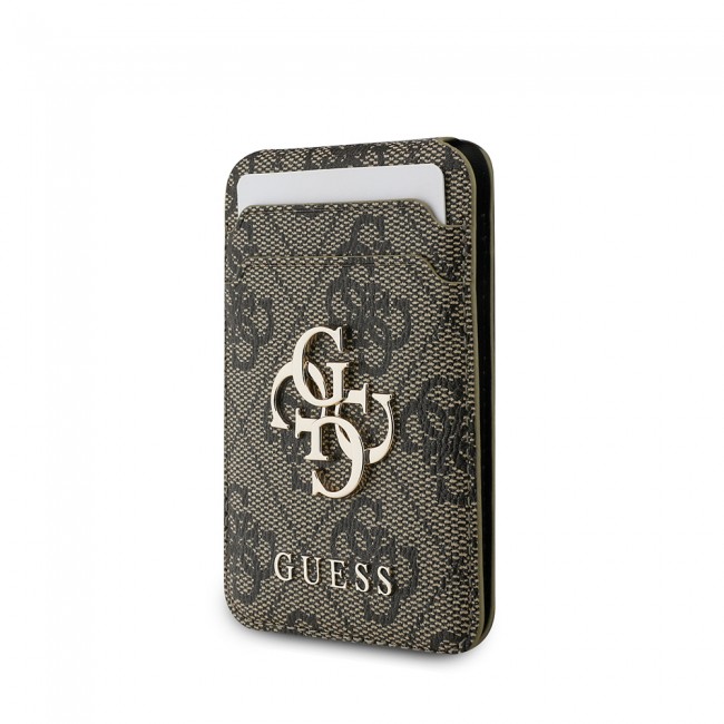 Guess Orjinal Lisanslı PU Deri 4G Desenli Metal Büyük 4G ve Yazı Logolu Standlı Magnetik Kartlık Guess Orjinal Lisanslı PU Deri 4G Desenli Metal Büyük 4G ve Yazı Logolu Standlı Magnetik Kartlık
