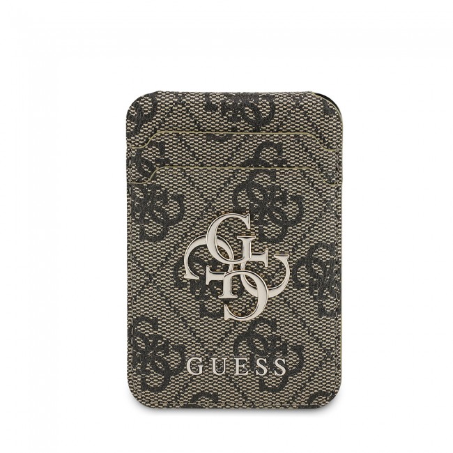 Guess Orjinal Lisanslı PU Deri 4G Desenli Metal Büyük 4G ve Yazı Logolu Standlı Magnetik Kartlık Guess Orjinal Lisanslı PU Deri 4G Desenli Metal Büyük 4G ve Yazı Logolu Standlı Magnetik Kartlık