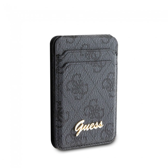 Guess Orjinal Lisanslı 4G Desenli Metal Script Logolu Magnetik Kartlık