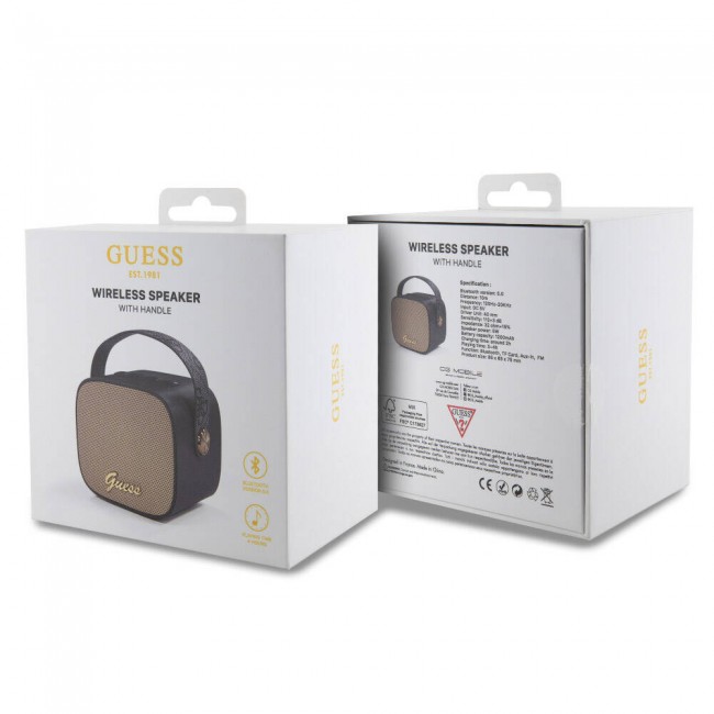 Guess Orjinal Lisanslı Askılı PU Deri Yazı Logolu 5W Bluetooth Speaker Guess Orjinal Lisanslı Askılı PU Deri Yazı Logolu 5W Bluetooth Speaker