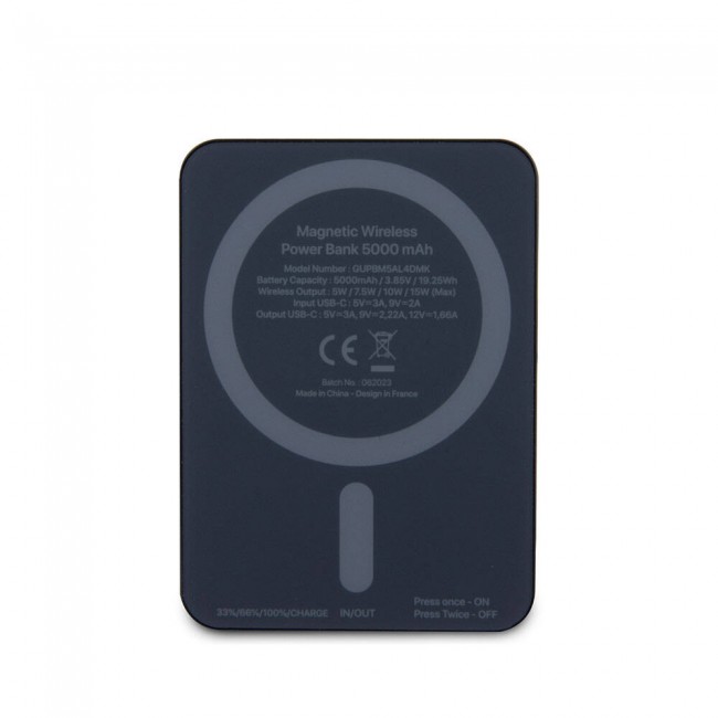 Guess Orjinal Lisanslı Magsafe Şarj Özellikli Metal Yazı Logolu Powerbank 5000mAh 15W Guess Orjinal Lisanslı Magsafe Şarj Özellikli Metal Yazı Logolu Powerbank 5000mAh 15W