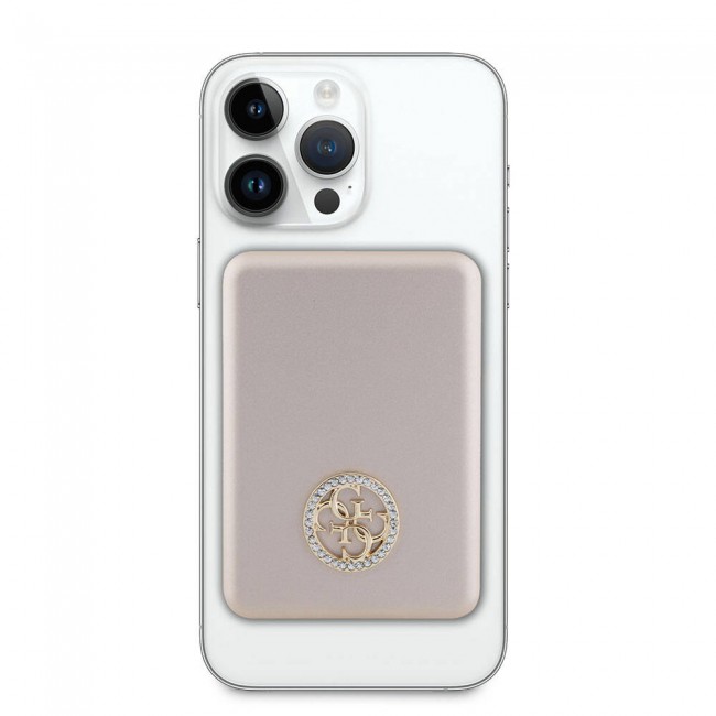 Guess Orjinal Lisanslı Magsafe Şarj Özellikli Taşlı 4G Logolu Powerbank 3000mAh 5W Guess Orjinal Lisanslı Magsafe Şarj Özellikli Taşlı 4G Logolu Powerbank 3000mAh 5W