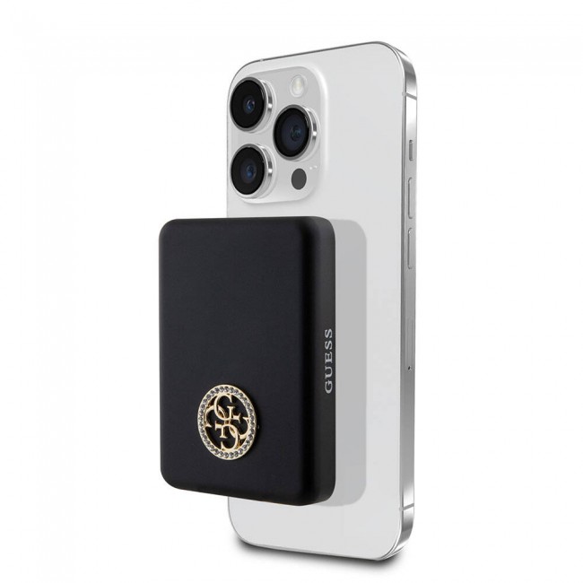 Guess Orjinal Lisanslı Magsafe Şarj Özellikli Taşlı 4G Logolu Powerbank 5000mAh 15W Guess Orjinal Lisanslı Magsafe Şarj Özellikli Taşlı 4G Logolu Powerbank 5000mAh 15W