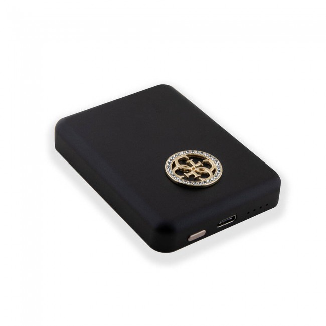 Guess Orjinal Lisanslı Magsafe Şarj Özellikli Taşlı 4G Logolu Powerbank 5000mAh 15W Guess Orjinal Lisanslı Magsafe Şarj Özellikli Taşlı 4G Logolu Powerbank 5000mAh 15W