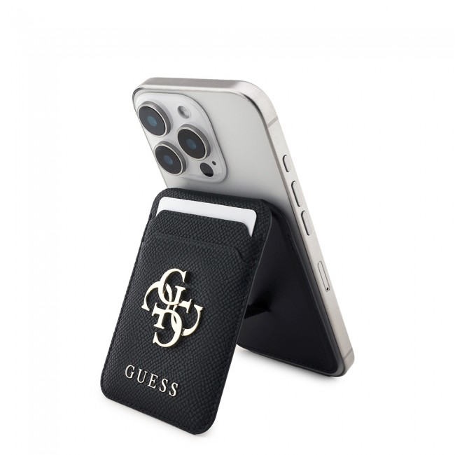Guess Orjinal Lisanslı Metal Büyük 4G ve Yazı Logolu Standlı Magnetik Kartlık Guess Orjinal Lisanslı Metal Büyük 4G ve Yazı Logolu Standlı Magnetik Kartlık