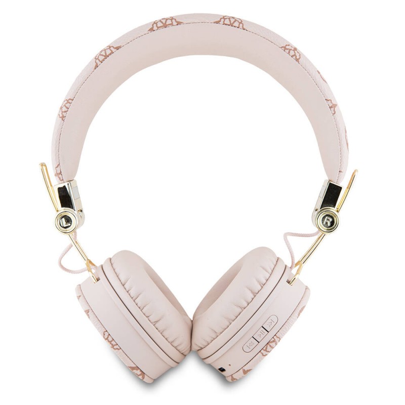 Bal-z Guess Orjinal Lisanslı PU Desenli Metal El Yazısı Logolu Kulak Üstü Bluetooth Kulaklık