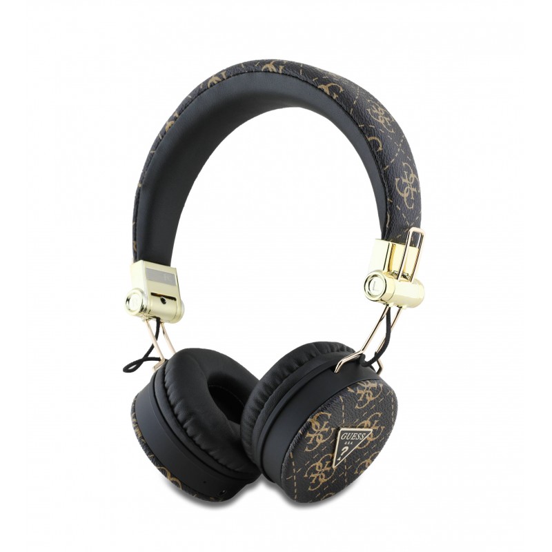 Bal-z Guess Orjinal Lisanslı PU Desenli Metal Üçgen Logolu Kulak Üstü Bluetooth Kulaklık