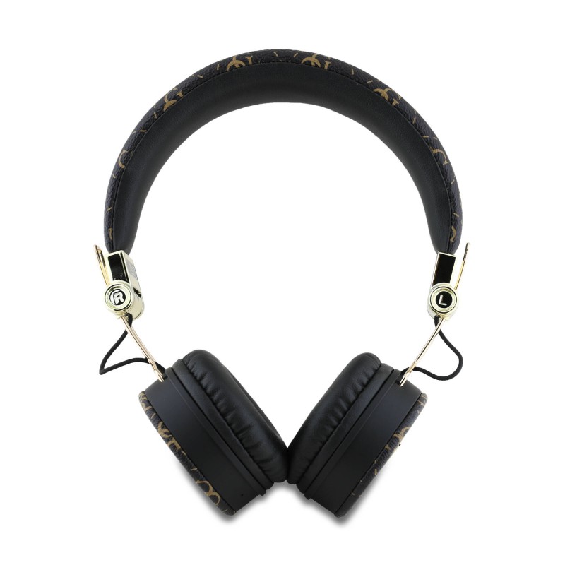 Bal-z Guess Orjinal Lisanslı PU Desenli Metal Üçgen Logolu Kulak Üstü Bluetooth Kulaklık