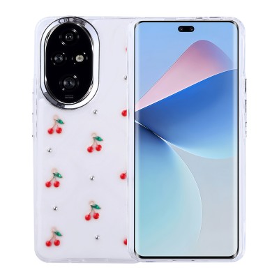 Bal-z Honor 200 Kılıf Airbag Tasarımlı Simli Şeffaf  Kutup Kapak