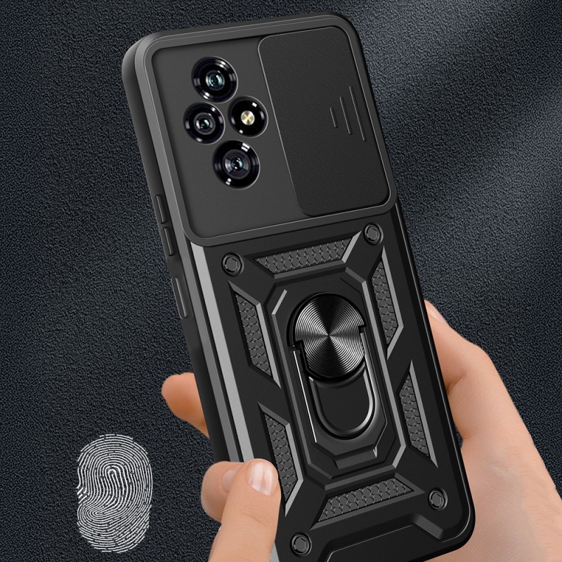 Bal-z Honor 200 Kılıf Magnetik Standlı Kamera Korumalı  Sürgülü Vega Kapak