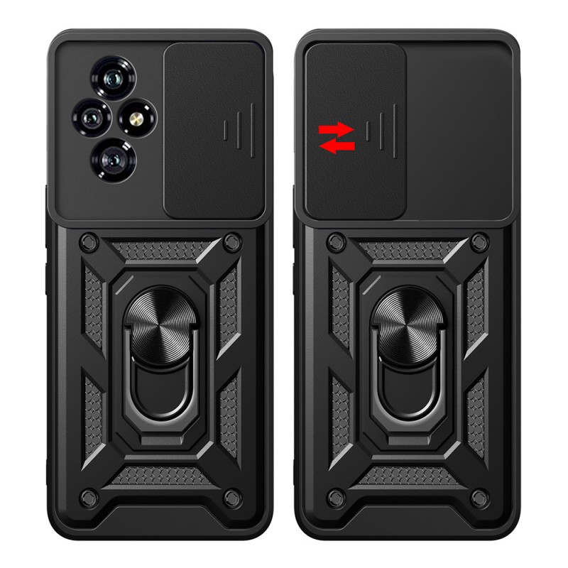 Bal-z Honor 200 Kılıf Magnetik Standlı Kamera Korumalı  Sürgülü Vega Kapak