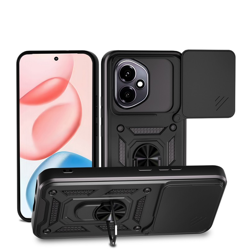 Bal-z Honor 400 Kılıf Magnetik Standlı Kamera Korumalı  Sürgülü Vega Kapak