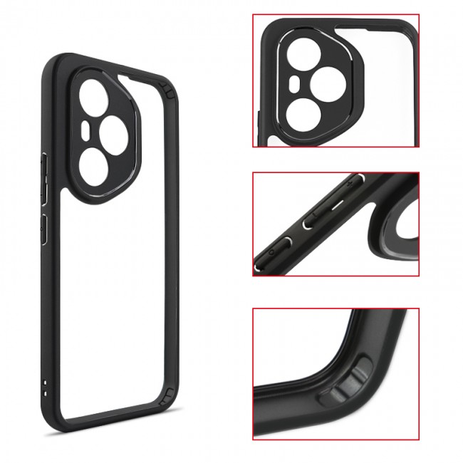 Honor 400 Pro Kılıf Kamera Korumalı Şeffaf Arka Yüzey Zore New Roll Kapak Honor 400 Pro Kılıf Kamera Korumalı Şeffaf Arka Yüzey Zore New Roll Kapak