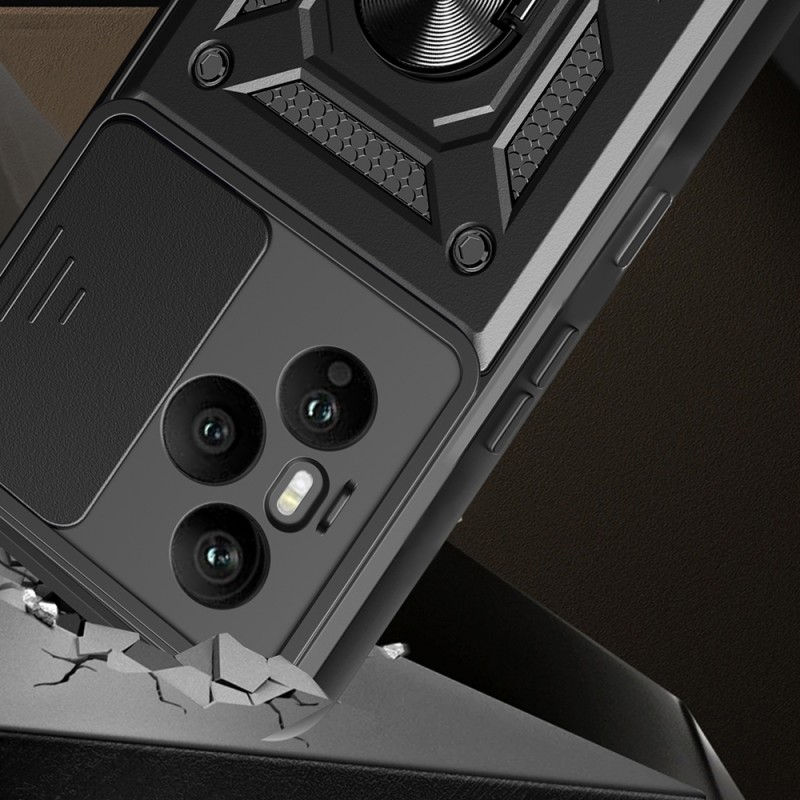 Bal-z Honor 400 Pro Kılıf Magnetik Standlı Kamera Korumalı  Sürgülü Vega Kapak