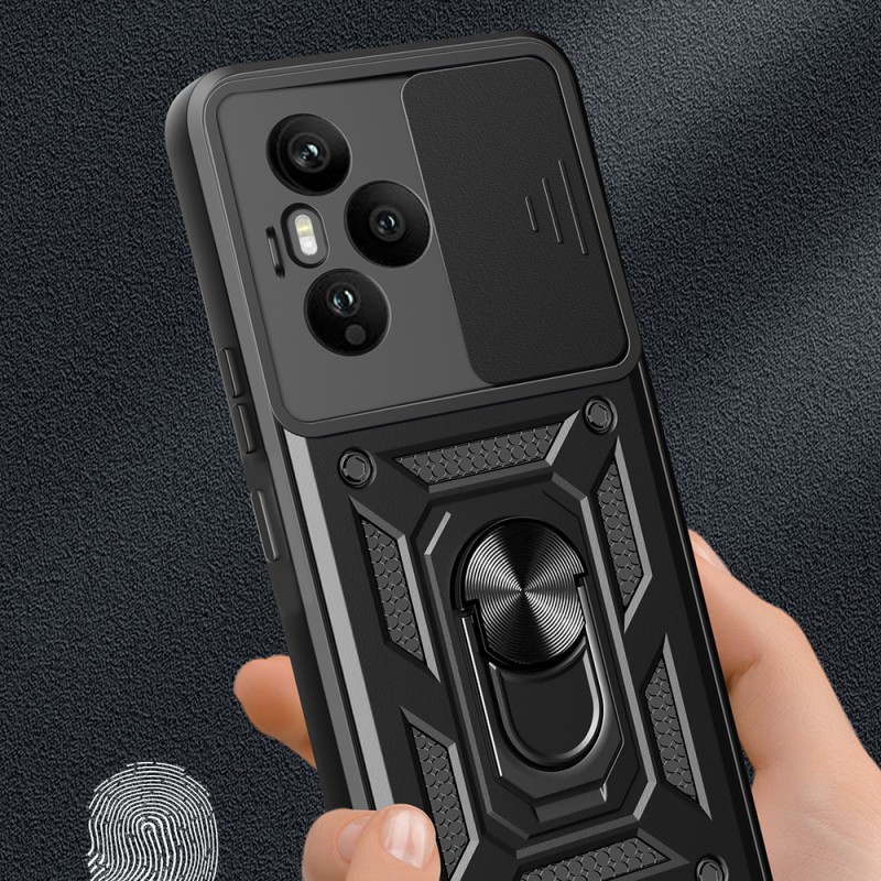 Bal-z Honor 400 Pro Kılıf Magnetik Standlı Kamera Korumalı  Sürgülü Vega Kapak