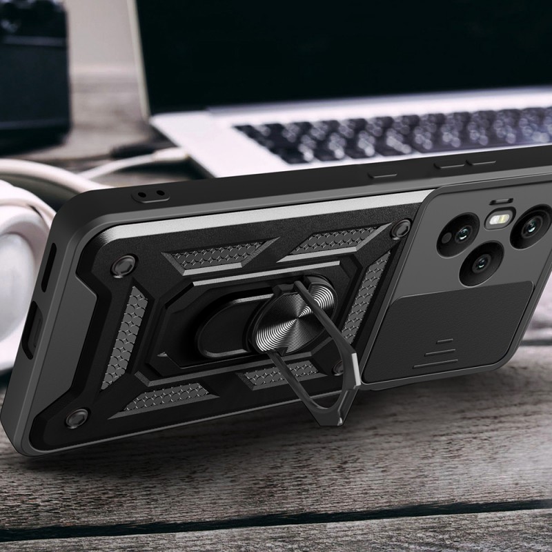 Bal-z Honor 400 Pro Kılıf Magnetik Standlı Kamera Korumalı  Sürgülü Vega Kapak