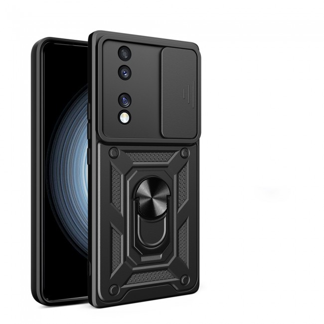 Honor 70 Kılıf Magnetik Standlı Kamera Korumalı Zore Sürgülü Vega Kapak Honor 70 Kılıf Magnetik Standlı Kamera Korumalı Zore Sürgülü Vega Kapak